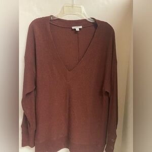 Evereve Caden Thermal Knit Pullover Size S